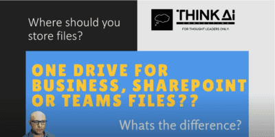 OneDrive vs SharePoint vs Teams - Where to Store Files